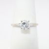 Picture of 14k White Gold & Round Brilliant Cut Diamond Solitaire Ring