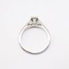 Picture of 14k White Gold & Round Brilliant Cut Diamond Solitaire Ring with Side Mounted Diamond Accents