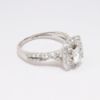 Picture of 14k White Gold & GIA Certified Round Brilliant Cut Diamond Halo Ring