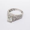 Picture of 14k White Gold & Round Brilliant Cut Diamond Halo Ring