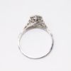 Picture of Antique Art Deco Era 18k White Gold Filigree & Diamond Solitaire Ring