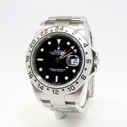 Picture of Rolex Men's Stainless Steel Explorer II Watch with Black Face