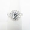 Picture of 14k White Gold & 2.01ct GIA Certified Round Brilliant Cut Diamond Halo Ring