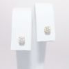 Picture of 14k Yellow Gold & Round Brilliant Cut Diamond Solitaire Stud Earrings