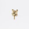 Picture of 14k Yellow Gold & Square Cut, Illusion Set Diamond Stud Earrings