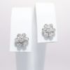 Picture of 14k White Gold & Diamond Flower Stud Earrings