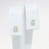 Picture of 14k Yellow Gold & 0.48ctw Round Brilliant Cut Diamond Solitaire Earrings