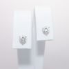 Picture of 14k White Gold & 0.63ctw Round Brilliant Curd Diamond Solitaire Earrings