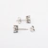 Picture of 14k White Gold & Diamond Cluster Stud Earrings