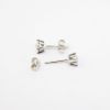 Picture of 14k White Gold & Diamond Solitaire Earrings