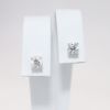 Picture of Platinum & Round Brilliant Cut Diamond Solitaire Earrings