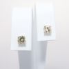 Picture of 14k Yellow Gold & Light Brown Diamond Solitaire Stud Earrings