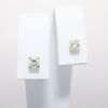 Picture of 14k Yellow Gold & Round Brilliant Cut Diamond Solitaire Diamond Earrings