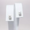 Picture of 14k Yellow Gold & Round Brilliant Cut Diamond Solitaire Earrings