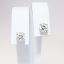 Picture of 14k White Gold & Round Brilliant Cut Diamond Solitaire Earrings