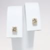 Picture of 14k Yellow Gold Diamond Solitaire Earrings with Gold Jackets