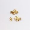 Picture of 14k Yellow Gold Diamond Solitaire Earrings with Gold Jackets