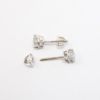 Picture of 14k White Gold & 1.40ct Round Brilliant Cut Diamond Solitaire Earrings