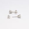 Picture of 14k White Gold & Diamond Solitaire Earrings