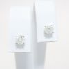 Picture of 14k White Gold & Diamond Solitaire Earrings