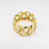 Picture of 18k Textured Yellow Gold Wave Form Ring