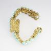 Picture of Vintage 1960's Crown Trifari Faux Pearl & Turquoise Cabochon Bracelet & Earring Set