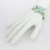 Picture of Vintage 1960's Crown Trifari Faux Pearl & Turquoise Cabochon Bracelet & Earring Set