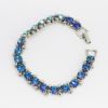 Picture of Vintage Signed Weiss Blue Aurora Borealis Necklace, Bracelet & Earring Set