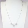 Picture of 18k White Gold & Diamond Triple Flower Pendant Necklace