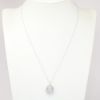 Picture of 18k White Gold & Mixed Cut Diamond Cluster Oval Pendant Necklace