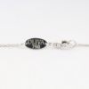 Picture of 18k White Gold & Mixed Cut Diamond Cluster Oval Pendant Necklace