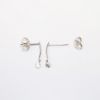 Picture of 18k White Gold Drop Earrings with Floating Round Brilliant Cut Diamond Accents