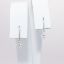 Picture of 18k White Gold Drop Earrings with Floating Round Brilliant Cut Diamond Accents