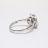 Picture of Beautiful 18k White Gold & Diamond Rose Ring by Oliva 