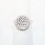 Picture of 18k White Gold & Pavé Set Diamond Disk Statement Ring 