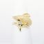 Picture of 14k Yellow Gold Figural Dolphin Ring with Green Tourmaline Eyes