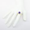 Picture of 18k Yellow Gold & Pear Cut Tanzanite Ring with Diamond Accents