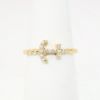 Picture of Nemati 14k Yellow Gold & Diamond Anchor Ring with Twisted band