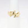 Picture of 14k Yellow Gold Double Figural Dolphin Bypass Ring