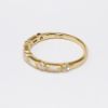 Picture of Nemati 14k Yellow Gold Ring with Alternating Round & Baguette Diamonds & Milgrain Detailing