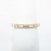 Picture of Nemati 14k Yellow Gold Ring with Alternating Round & Baguette Diamonds & Milgrain Detailing