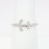 Picture of Nemati 14k White Gold & Diamond Anchor Ring with Twisted Band