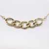 Picture of 14k Yellow Gold & Diamond Necklace with Curb Chain Link Pendant