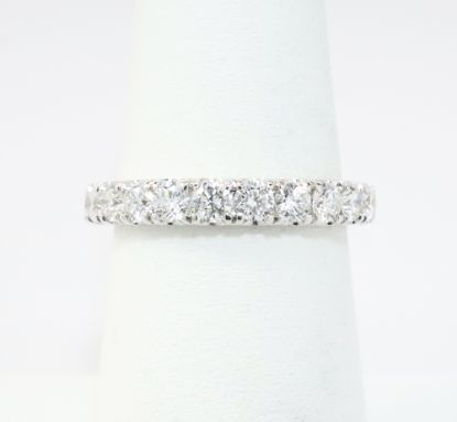 Picture of Traditional 14k White Gold & Diamond Wedding Band