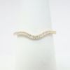 Picture of 14k Yellow Gold & Diamond Contoured Wedding Band