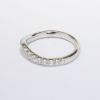 Picture of 14k White Gold & Diamond Contoured Wedding Band