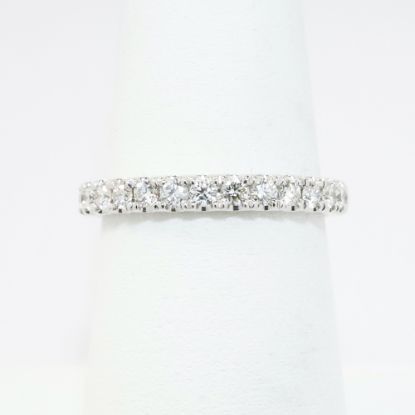 Picture of Classic 14k White Gold & Diamond Wedding Band