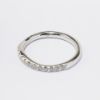 Picture of 14k White Gold & Diamond Contoured Wedding Band