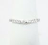 Picture of 14k White Gold & Diamond Contoured Wedding Band