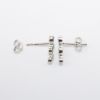 Picture of 14k White Gold & Multicolored, Graduated Sapphire Stud Earrings